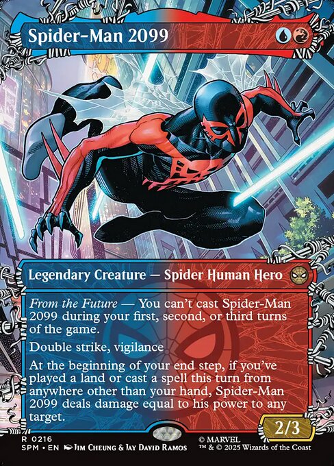 【ボーダレス】【EN】スパイダーマン2099/Spider-Man 2099 [SPM] 金R No.216