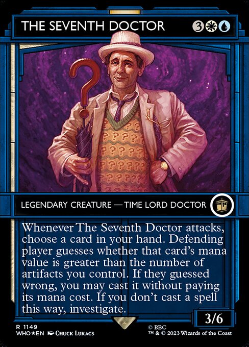 【サージFoil】【ショーケース】【Foil】【EN】７代目ドクター/The Seventh Doctor [WHO] 金R No.1149