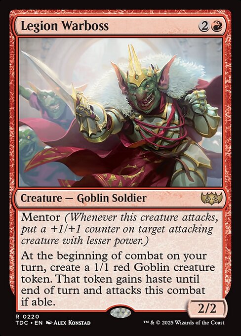 【Foil】【EN】軍勢の戦親分/Legion Warboss [TDC] 赤R No.220