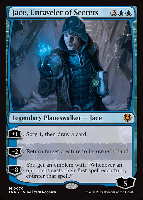 【Foil】【EN】秘密の解明者、ジェイス/Jace, Unraveler of Secrets [INR] 青M No.70