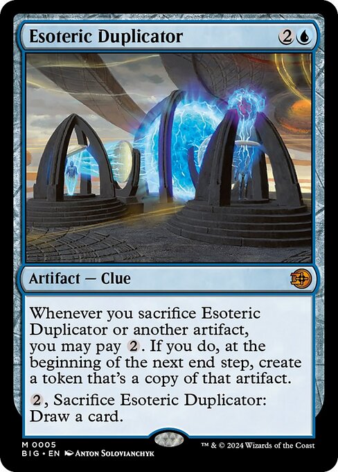 【Foil】【EN】秘密の複製機/Esoteric Duplicator [BIG] 青M No.5