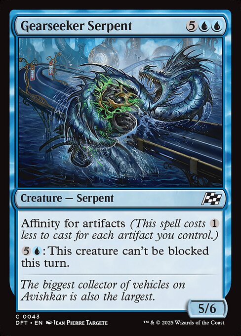 【Foil】【EN】歯車襲いの海蛇/Gearseeker Serpent [DFT] 青C No.43
