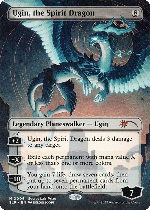 【ボーダレス】【Foil】【EN】精霊龍、ウギン/Ugin, the Spirit Dragon [SLP] 無M No.6