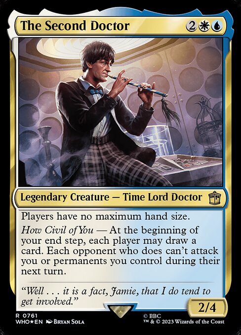 【サージFoil】【Foil】【EN】２代目ドクター/The Second Doctor [WHO] 金R No.761