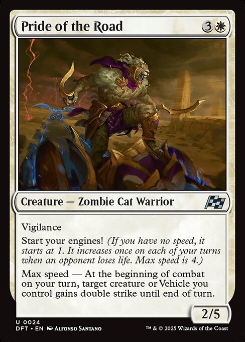 【Foil】【EN】Pride of the Road [DFT] 白U No.24