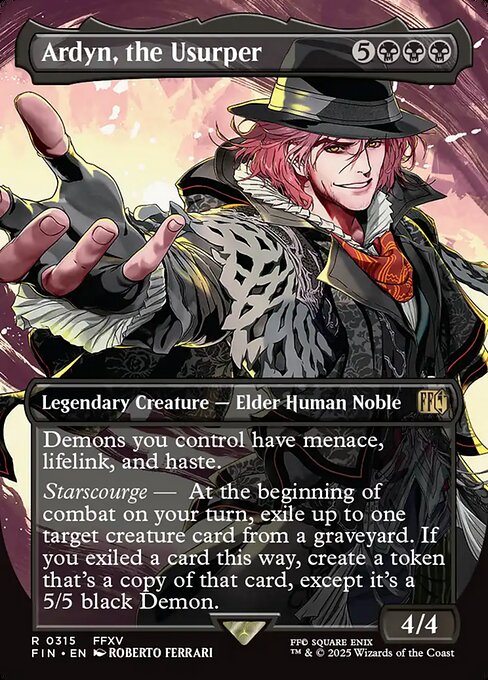 【ボーダレス】【EN】簒奪者、アーデン/Ardyn, the Usurper [FIN] 黒R No.315