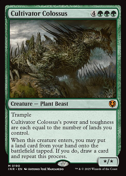 【Foil】【EN】耕作する巨躯/Cultivator Colossus [INR] 緑M No.190