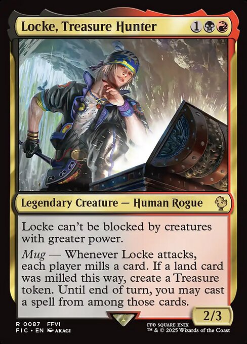 【EN】トレジャーハンター、ロック/Locke, Treasure Hunter [FIC] 金R No.87