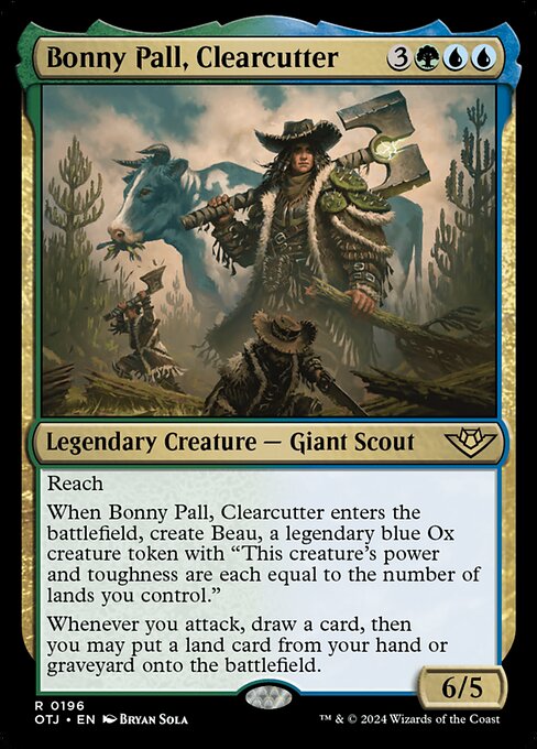 【Foil】【EN】乱伐者、ボニー・ポール/Bonny Pall, Clearcutter [OTJ] 金R No.196