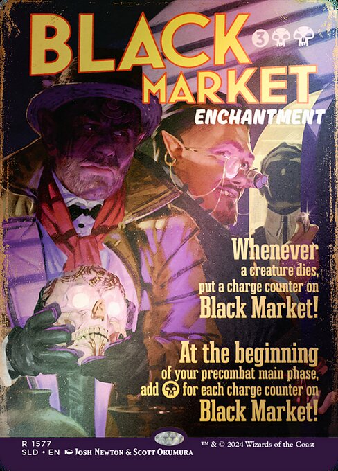 【ボーダレス】【Foil】【EN】闇市場/Black Market [SLD] 黒R No.1577★