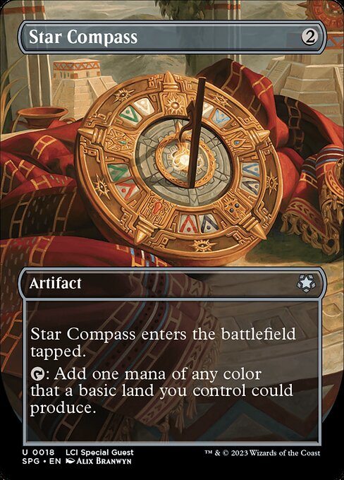 【ボーダレス】【Foil】【EN】星のコンパス/Star Compass [SPG] 茶U No.18