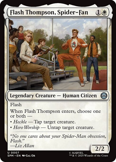 【EN】スパイダー・ファン、フラッシュ・トンプソン/Flash Thompson, Spider-Fan [SPM] 白U No.7