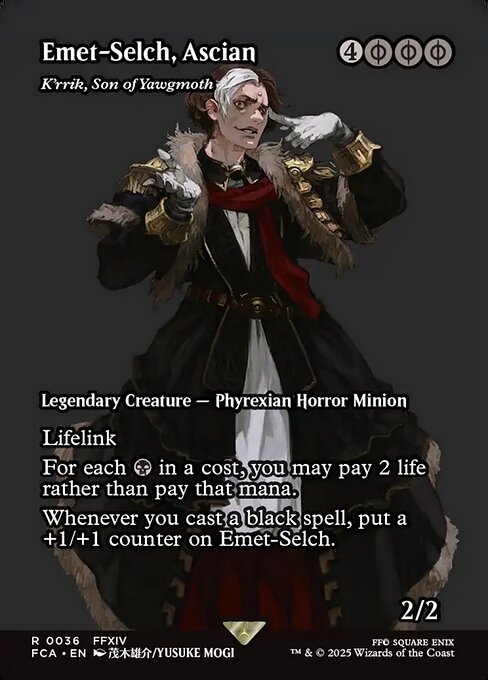 【ショーケース】【Foil】【EN】ヨーグモスの息子、ケリク/K'rrik, Son of Yawgmoth [FCA] 黒R No.36