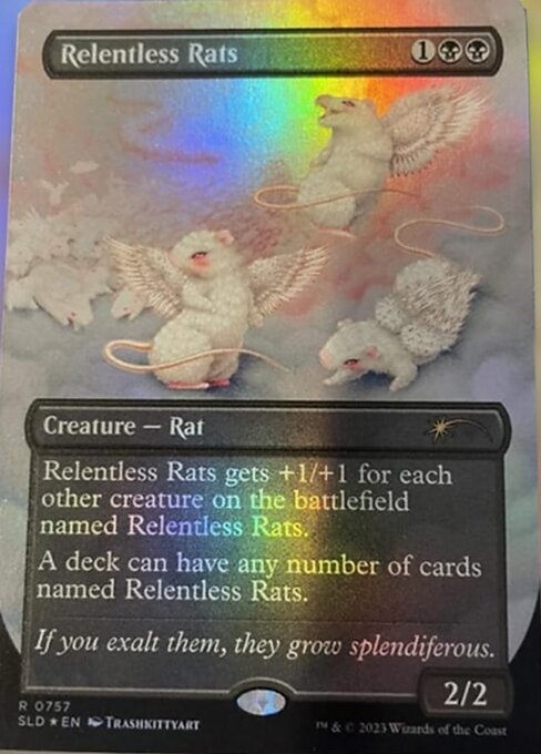 【ボーダレス】【Foil】【EN】執拗なネズミ/Relentless Rats [SLD] 黒R No.757