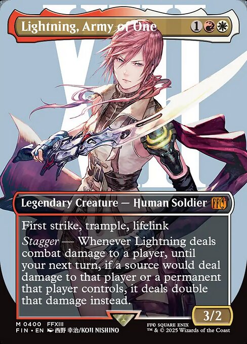 【ボーダレス】【Foil】【EN】シーンドライブ、ライトニング/Lightning, Army of One [FIN] 金M No.400