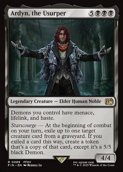 【Foil】【EN】簒奪者、アーデン/Ardyn, the Usurper [FIN] 黒R No.89