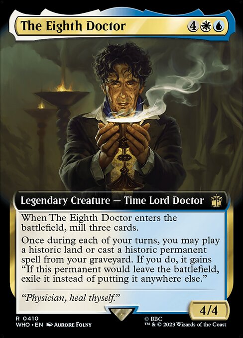 【拡張アート】【Foil】【EN】８代目ドクター/The Eighth Doctor [WHO] 金R No.410