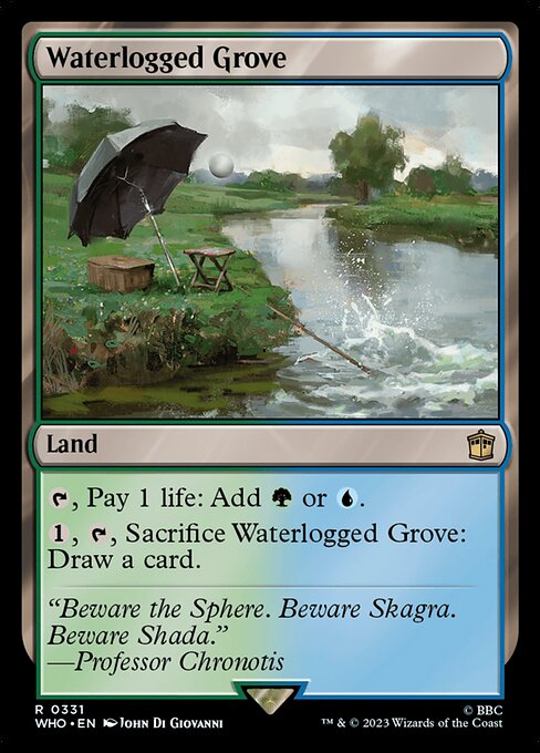 【Foil】【EN】冠水樹林帯/Waterlogged Grove [WHO] 無R No.331