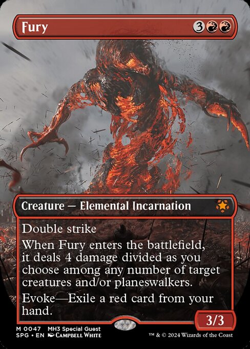 【ボーダレス】【Foil】【EN】激情/Fury [SPG] 赤M No.47