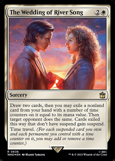 【サージFoil】【Foil】【EN】リヴァー・ソングの結婚式/The Wedding of River Song [WHO] 白R No.636