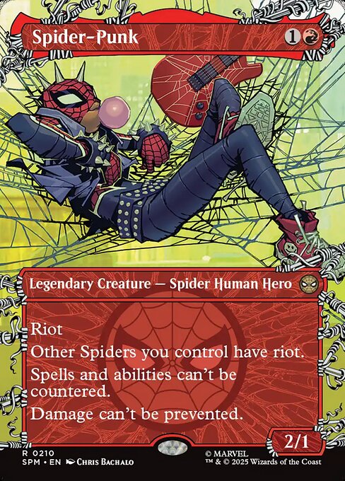 【ボーダレス】【Foil】【EN】スパイダーパンク/Spider-Punk [SPM] 赤R No.210