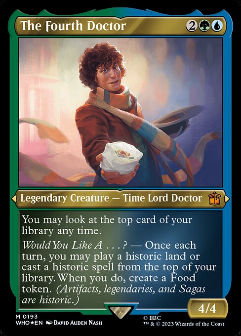 【エッチングFoil】【Foil】【EN】４代目ドクター/The Fourth Doctor [WHO] 金M No.193