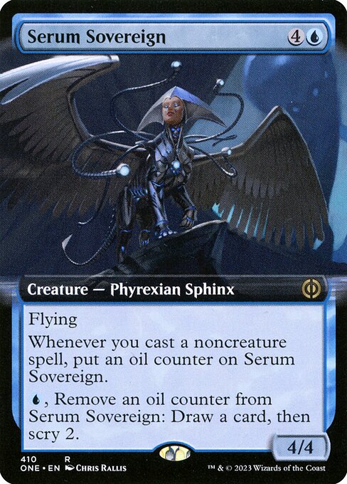 【拡張アート】【Foil】【EN】血清の君主/Serum Sovereign [ONE] 青R No.410