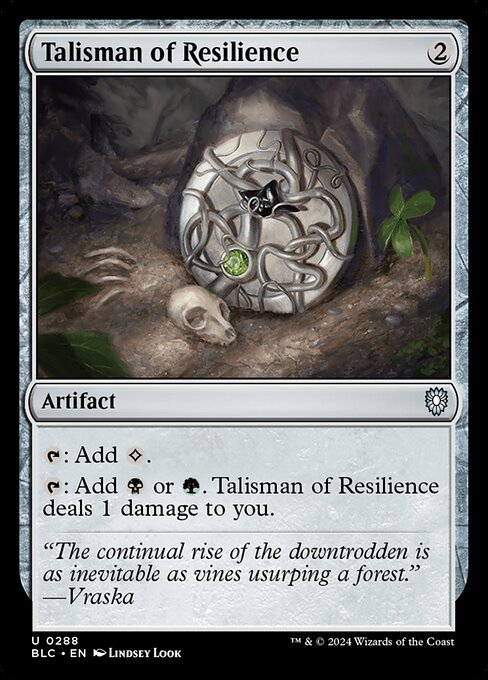 【EN】反発のタリスマン/Talisman of Resilience [BLC] 茶U No.288