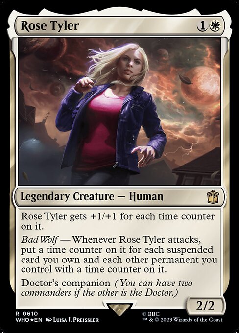 【サージFoil】【Foil】【EN】ローズ・タイラー/Rose Tyler [WHO] 白R No.610