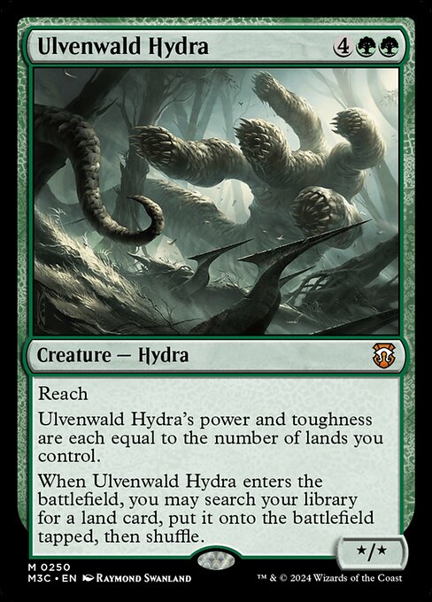 【リップルFoil】【EN】ウルヴェンワルドのハイドラ/Ulvenwald Hydra [M3C] 緑M No.250