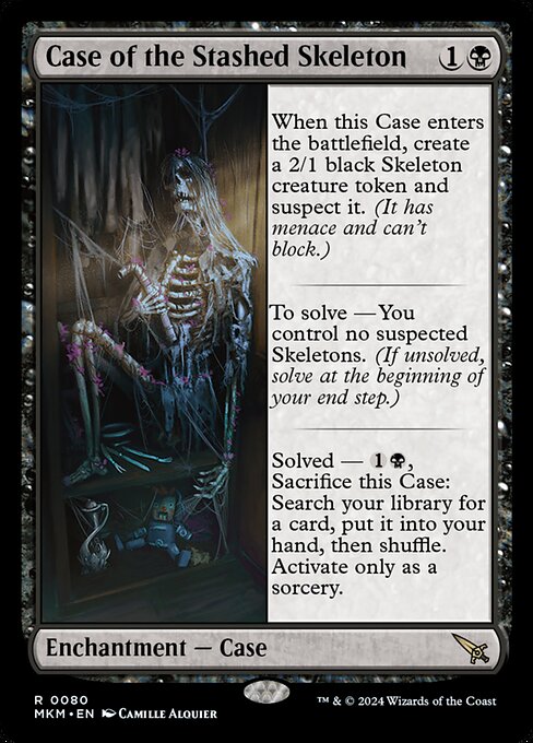 【EN】謎の骸骨の事件/Case of the Stashed Skeleton [MKM] 黒R No.80