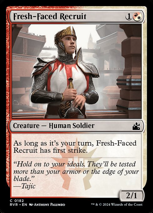 【Foil】【EN】初々しい補充兵/Fresh-Faced Recruit [RVR] 混C No.182