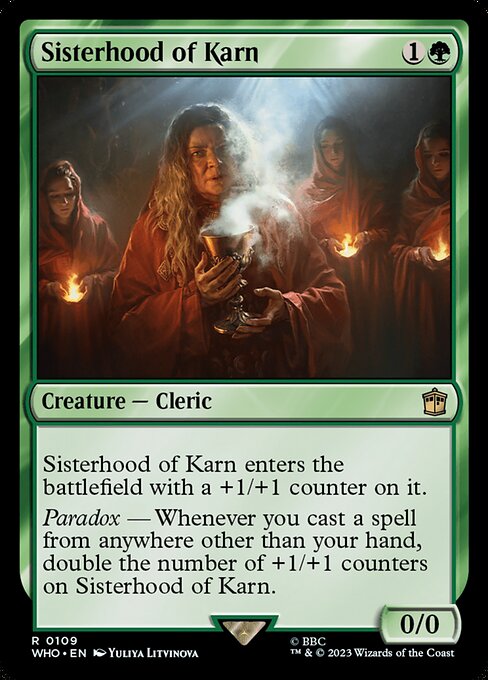 【EN】カーンのシスターフッド/Sisterhood of Karn [WHO] 緑R No.109