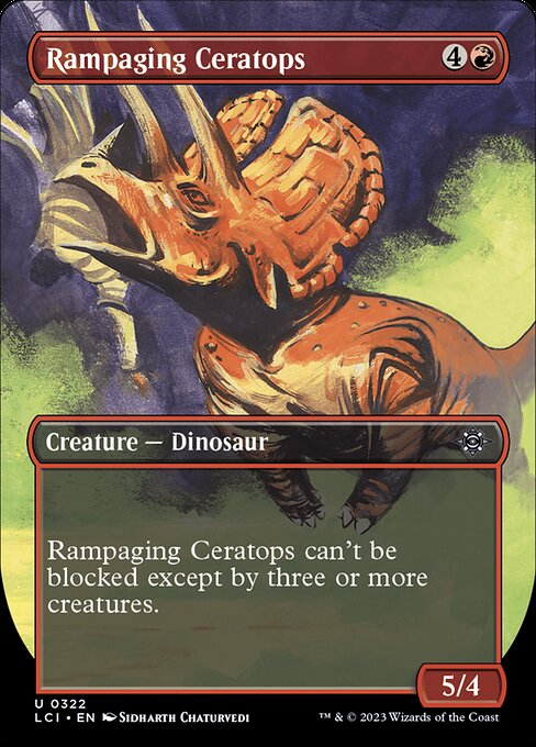 【ボーダレス】【EN】暴走するケラトプス/Rampaging Ceratops [LCI] 赤U No.322