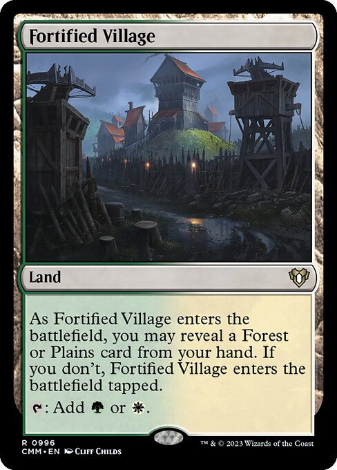 【Foil】【EN】要塞化した村/Fortified Village [CMM] 無R No.996