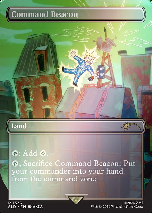 【ボーダレス】【Foil】【EN】統率の灯台/Command Beacon [SLD] 土地R No.1533★