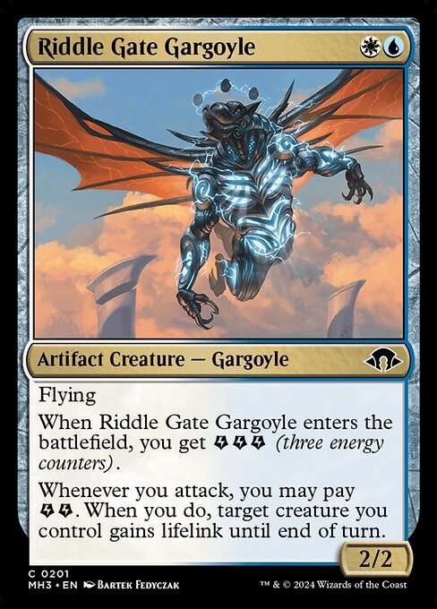 【Foil】【EN】謎の門のガーゴイル/Riddle Gate Gargoyle [MH3] 金C No.201
