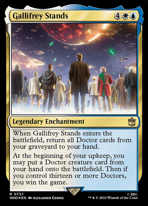【サージFoil】【Foil】【EN】ギャリフレイは生き続ける/Gallifrey Stands [WHO] 金R No.737