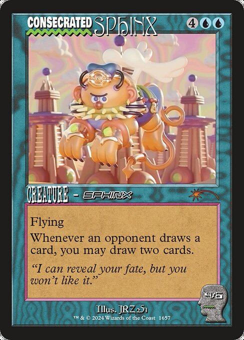 【Foil】【EN】聖別されたスフィンクス/Consecrated Sphinx [SLD] 青M No.1657