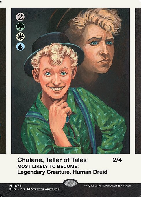 【ボーダレス】【Foil】【EN】伝承の語り部、チュレイン // 伝承の語り部、チュレイン/Chulane, Teller of Tales // Chulane, Teller of Tales [SLD] 金M No.1875