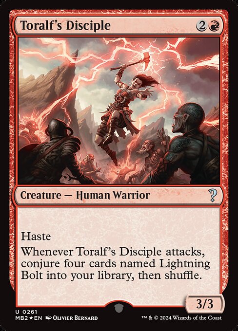 【Foil】【EN】トラルフの信奉者/Toralf's Disciple [MB2] 赤U No.261