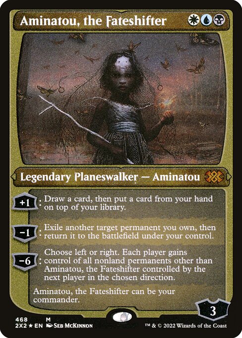 【エッチングFoil】【EN】運命を変える者、アミナトゥ/Aminatou, the Fateshifter [2X2] 金M No.468