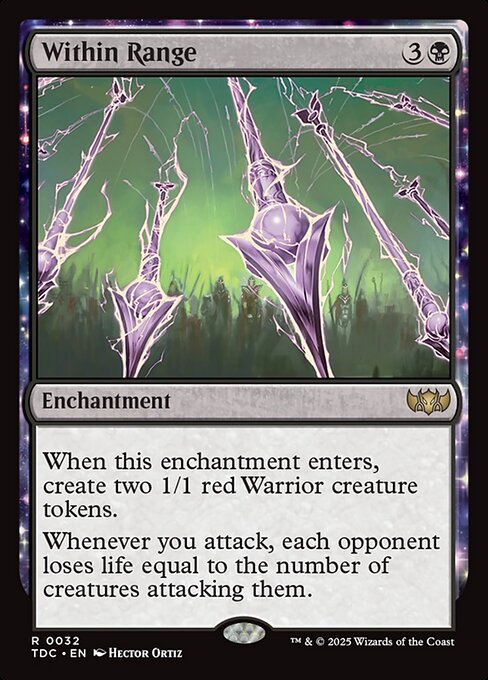 【Foil】【EN】射程内/Within Range [TDC] 黒R No.32
