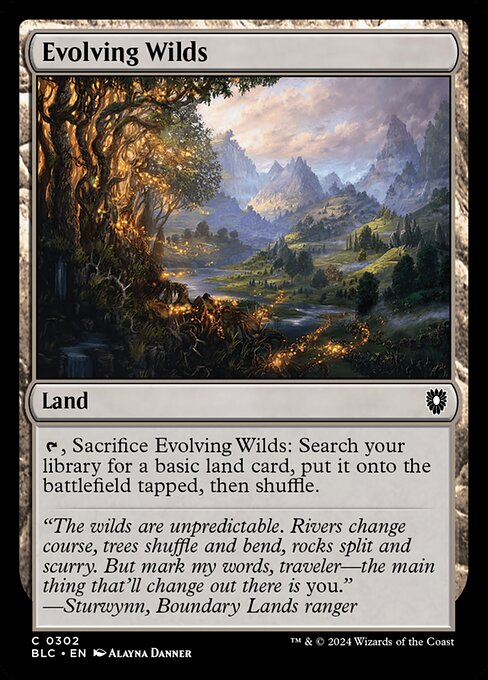 【EN】進化する未開地/Evolving Wilds [BLC] 土地C No.302