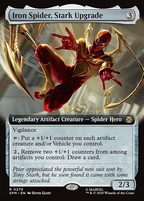 【拡張アート】【EN】スタークによる改良、アイアン・スパイダー/Iron Spider, Stark Upgrade [SPM] 茶R No.279