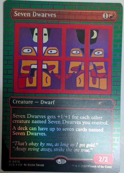 【Foil】【EN】七人の小人/Seven Dwarves [SLD] 赤R No.818