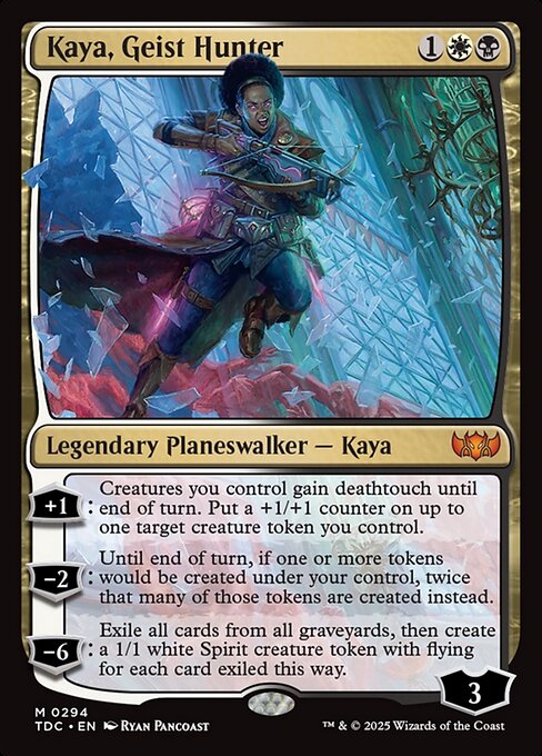 【Foil】【EN】霊狩り、ケイヤ/Kaya, Geist Hunter [TDC] 金M No.294