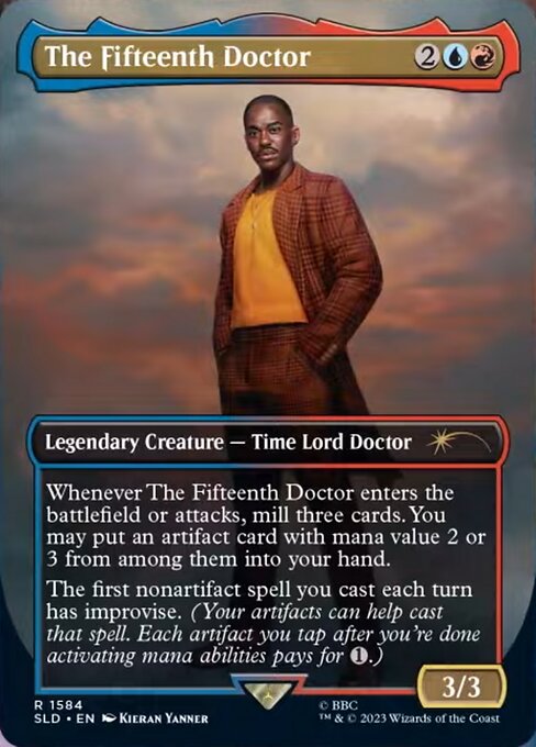 【フルアート】【Foil】【EN】The Fifteenth Doctor [SLD] 金R No.1584