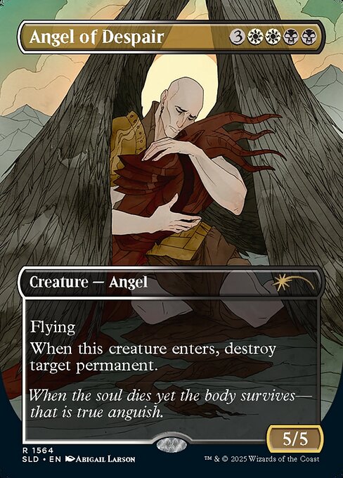 【ボーダレス】【Foil】【EN】絶望の天使/Angel of Despair [SLD] 金R No.1564