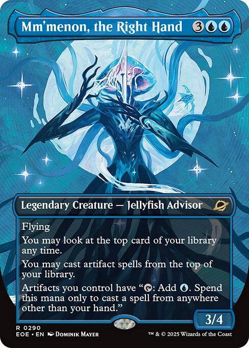 【ボーダレス】【Foil】【EN】右腕、ムメノン/Mm'menon, the Right Hand [EOE] 青R No.290